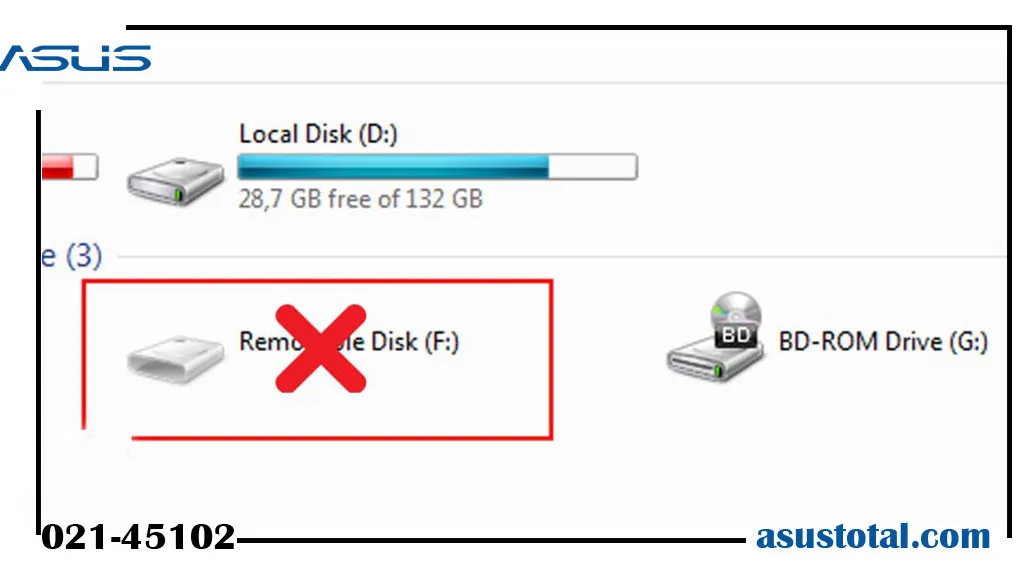 شناسایی نشدن usb در لپ تاپ