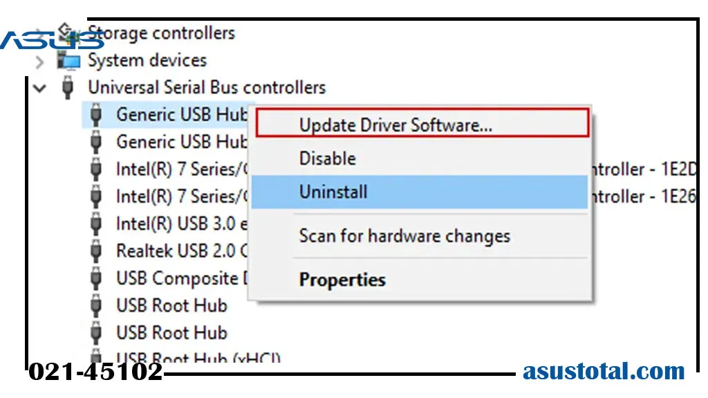 شناسایی نشدن usb در لپ تاپ